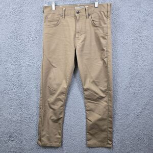 Patagonia Iron Clad Men's Khaki Jeans Organic Cotton Straight Leg Size 32 x 26